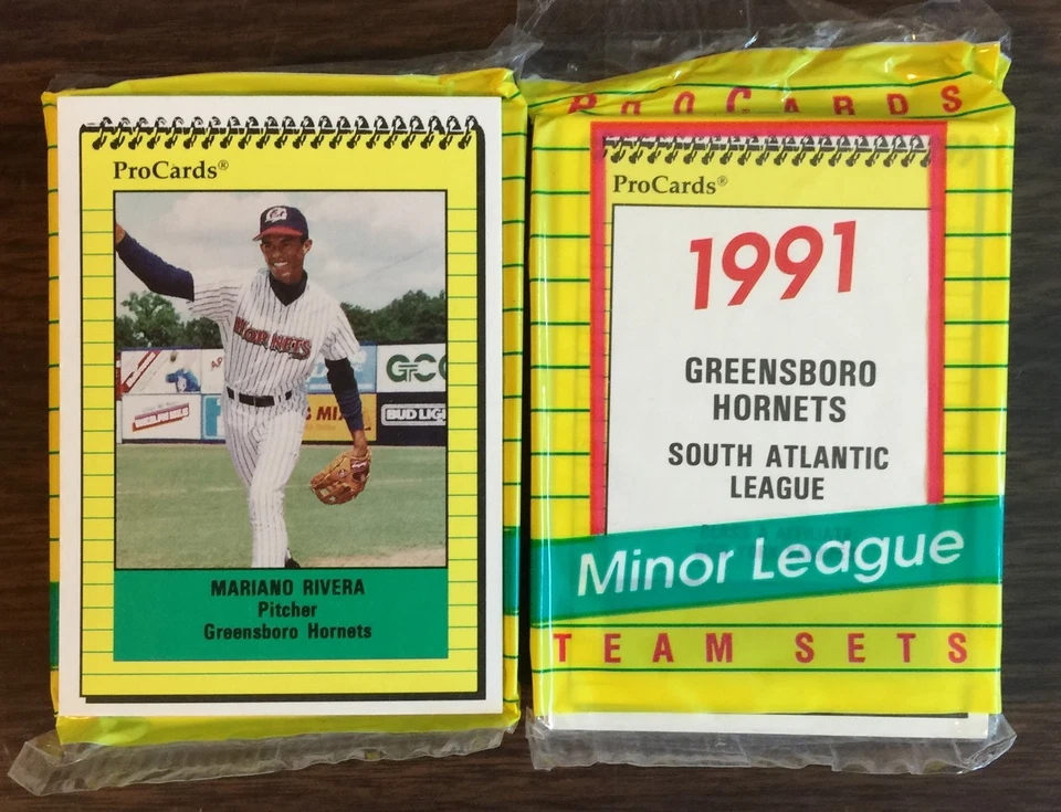 1991 Pro Cards GREENSBORO HORNETS OPEN Team Set w/ MARIANO RIVERA E05021117 - Image 2 of 3