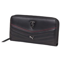 Puma Ferrari Premium Unisex Zip Around Coin Organizer Id Wallet Black 073944 Puma Ferrari Premium Unisex Zip Around Coin Organizer Id Wallet Black 073944