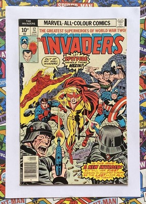 THE INVADERS #12 - JANUAR 1977 - 1. SPITFIRE-AUFTRITT! - FN/VFN (7.0) PENCE KOPIE