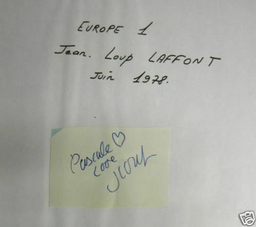 Autographes de collection liés musique à la musique