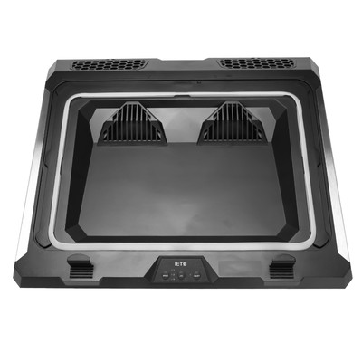 2X(IETS GT300 Laptop KüHler Kissen mit Doppel GebläSe für Gaming Laptops, K7172