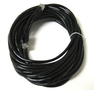 15FT 15 Ft RJ45 CAT5 Chat 5 Câble de patch noir Ethernet Lan Network haute vitesse