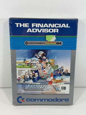 The Financial Advisor Commodore 64 PC Big Box 1983 Sealed