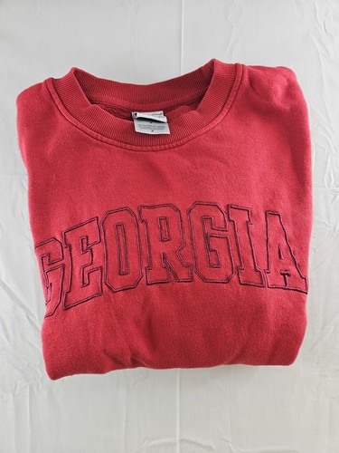 Champion Sweatshirt Men's Sz Medium Red GEORGIA BULLDOGS UNIVERSITY Football M - Picture 13 of 13