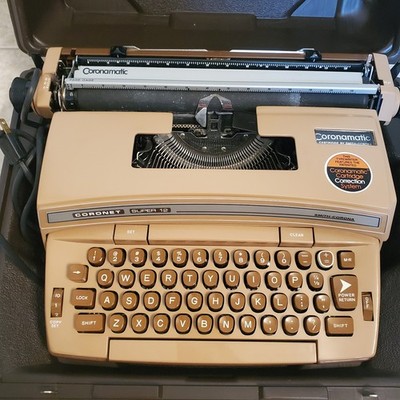 Smith Corona 6E Super Correct Electric Typewriter with Case USA Excellent Cond