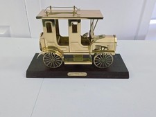 Vintage Old Antique BRASS Large Taxi  Model Decorative Vehicle Display car.