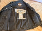 Vintage Harley-Davidson Denim Jacket With Real Snakeskin Custom Made Men's Small — photo 2