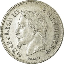 [#16062] Coin, France, Napoleon III, Napoléon III, 20 Centimes, 1866, Bordeaux