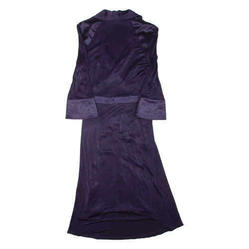 KAREN MILLEN Womens Day Dress Purple Viscose Long UK 12 - Picture 3 of 6