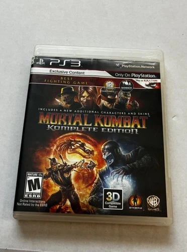 Mortal Kombat -- Komplete Edition (Sony PlayStation 3, 2012) PS3 CIB Complete