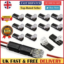 50PCS Double-Wire Cable Plug-in Connector with Locking Buckle, AWG 18-22