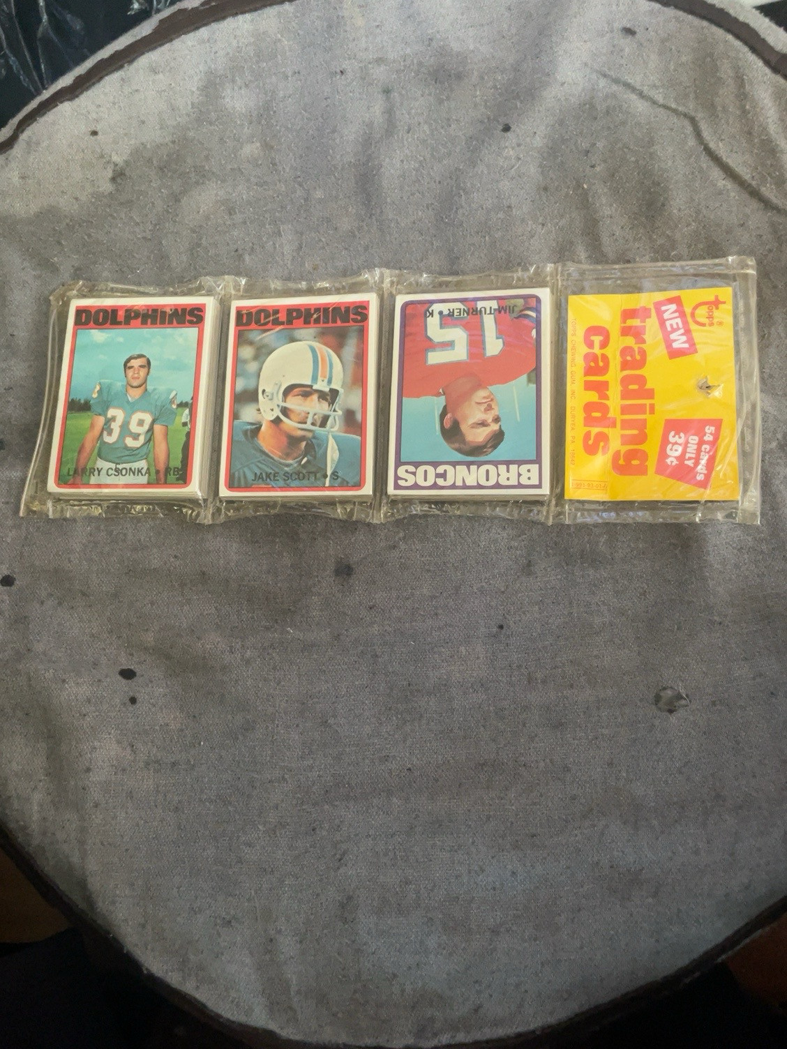 1970 Topps Football 54 Card Rack Pack Sealed Unopened 39¢ Larry Csonka HOF Cate