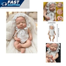13 Inch Open Mouth Silicone Baby Doll Reborn Full Body Lifelike Child Gift