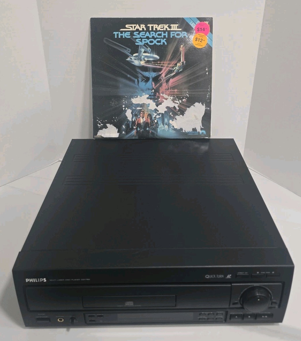Philips Multi Laserdisc CD VCD Player Model CDV750 NEAR MINT +