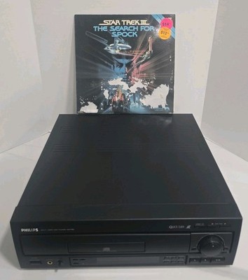 Philips Multi Laserdisc CD VCD Player Model CDV750 NEAR MINT + Star Trek III