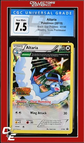 XY Black Star Promo Altaria XY46 Roaring Skies Prerelease CGC 7.5