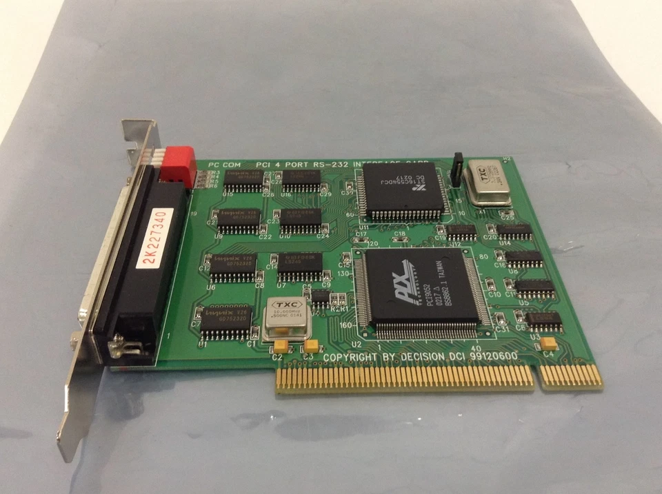 PC COM 99120600 PCI 4-Port RS-232 Serial Interface Card High Profile WORKING - Image 2 of 4