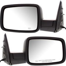 Power Mirror Set Of 2 For 2011-2012 Ram 1500 Black Manual Folding Heated Power Mirror Set Of 2 For 2011-2012 Ram 1500 Black Manual Folding Heated