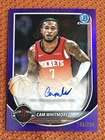 2025-26 Bowman Chrome Cam Whitmore Purple Refr AU /250 Houston Rockets
