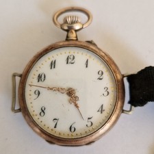 E&F, E. Fischer Uhr Remontoir Cylindre 10 Rubis, 800er Silber. Sammler. Vintage.