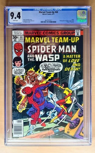 Marvel Team-up #60 CGC GRADED 9.4 WP Spider-Man and the Wasp. Marvel 1977