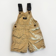 OshKosh B'gosh Cotton Shortalls Adjustable Straps Khaki Shorts Children s 2T