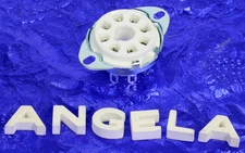 8 Pin Octal Cup Contact Bottom Chassis Mount Tube Socket For Guitar Amps, #81003