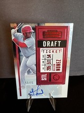 2020 Panini Contenders-Malcom Nunez PT2-MN-Red Draft Ticket Auto #53/75