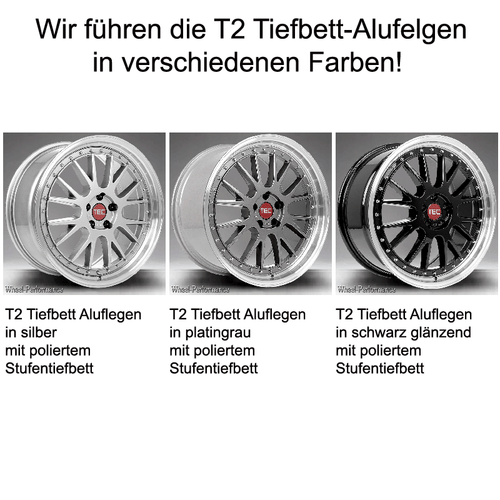 18 Zoll T1 Stufentiefbett Alufelgen 8x18 4x100 ET35 in silber für Honda und Mini - Bild 8 von 8