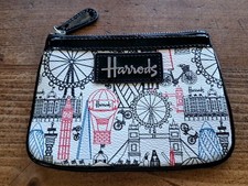Portamonete Harrods London nuovo con cerniera 5,5" x 4" vedi foto