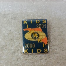 Kiwanis International Lapel Pin Florida WAN 2000-2001 Enamel Clutch