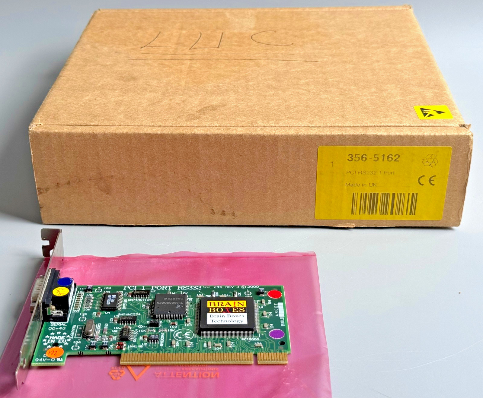 Résoudre Incompatibilité Port Série avec Carte PCI RS-232 Brain Boxes CC-246 Rev.3 DB9