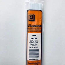 Plastruct 90755 Styrene Rectangle Strip 0.060"x 0.100"x 10" (10)