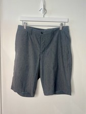 Men's Grey Nike Golf Dri-Fit Modern Fit Shorts with Subtle Print Design - Medium