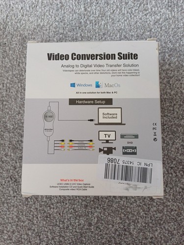 UCEC VHS to Digital Converter, All in One Video Capture USB 2.0 VHS VCR TV to OS - Picture 8 of 8