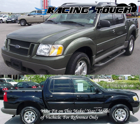 Window Visors Rain Guard 4pc In Channel Ford Explorer Sport Trac 01 02 03 04 05 - Picture 7 of 7