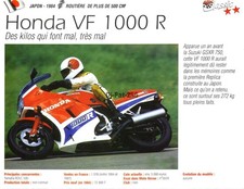 Fiche Moto : HONDA VF 1000 R 1984 (1984-1986) (#191)