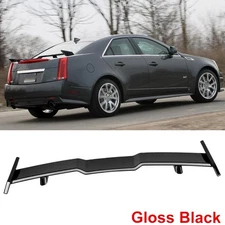 57" For Cadillac STS 05-11 Car Rear Trunk Spoiler TRD Style Wing Lip-Gloss Black
