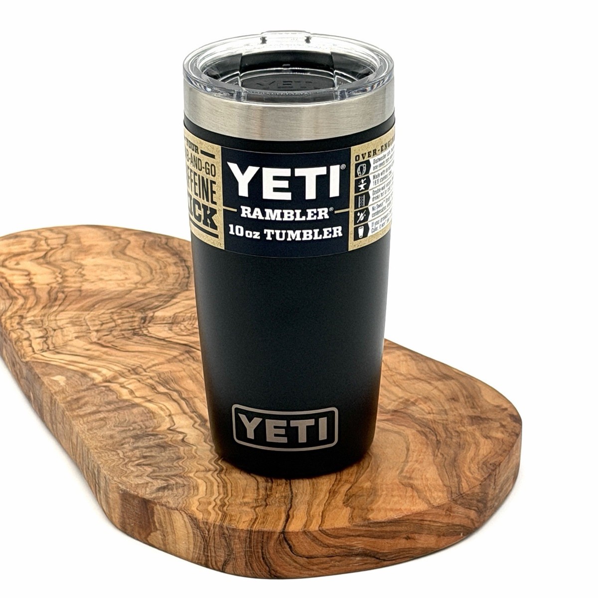 YETI Rambler 10 oz Tumbler Black Color Discontinued Retired Design