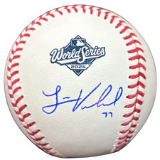Louis Varland Autographed Rawlings 2025 World Series Baseball Toronto Blue Jays