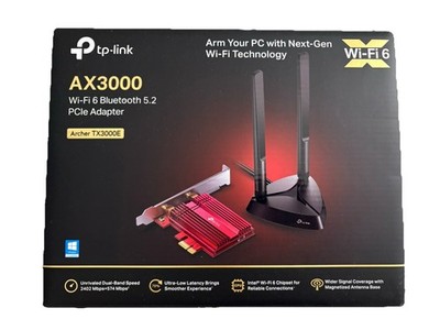 TP-Link WiFi 6 AX3000 PCIe WiFi Card+Bluetooth (Archer TX3000E) Up to 2400Mbps