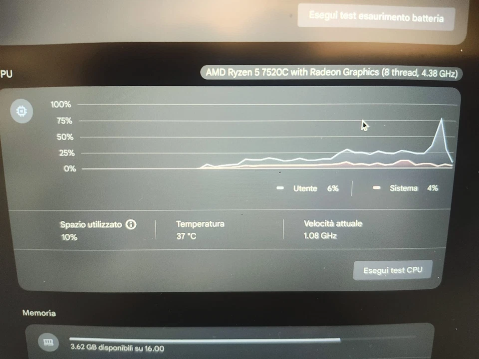 RARISSIMO Acer Chromebook Plus | 16GB RAM | Gemini AI | CPU Ryzen 5 Pro VELOCE - Immagine 2 di 4