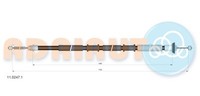 Adriauto Handbremsseil Bremsseil Hinten Links Passend FüR Fiat Doblo Cargo