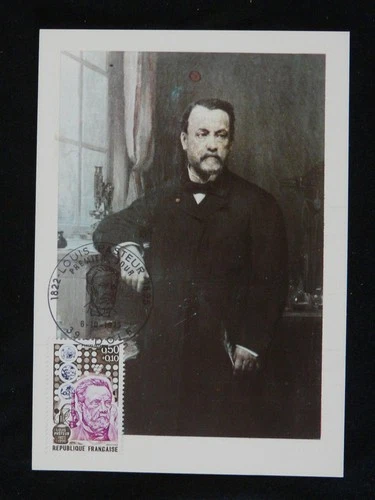 medicine science Louis Pasteur maximum card France 1973