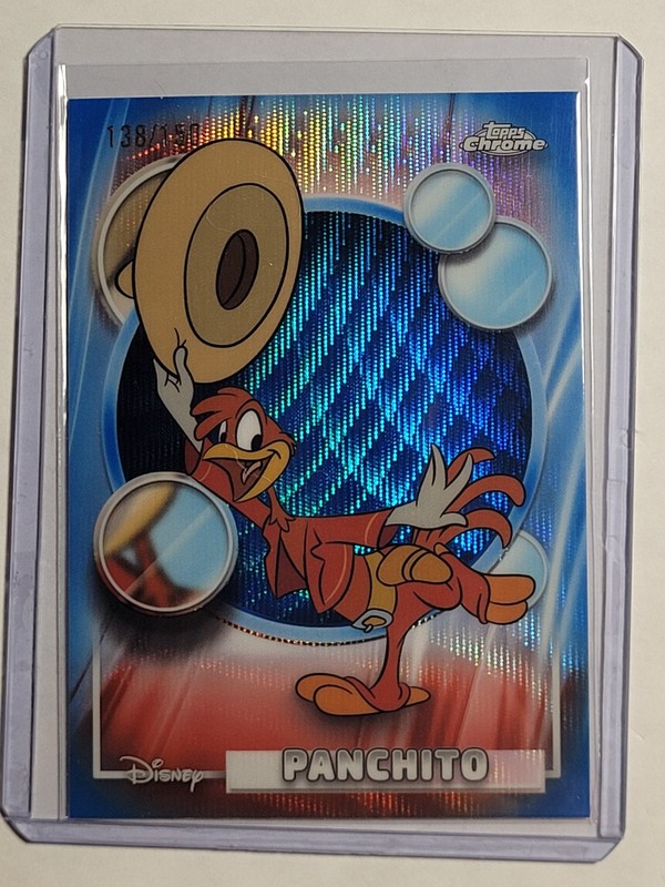 PANCHITO 2026 Topps Chrome Disney Blue Wave Refractor /150 The Three Caballeros