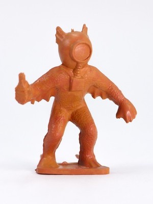 Marx Space Figure Orange Alien Frogman Tom Corbett Rex Mars Space Playsets 44 mm