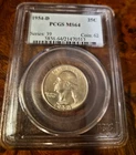 1954-D Washington Quarter PCGS MS64 90% Silver
