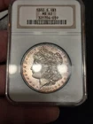 1880-S Morgan Silver Dollar Older NGC MS63 Toned-Lustrous Under The Toning