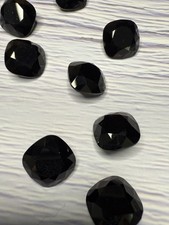 Swarovski Fancy Stone 14mm Cushion Cut Square Rhinestones Unfoiled Jet ART 4470