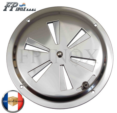 Grille da/ération Ronde 102mm Avec Moustiquaire inox 316 A4